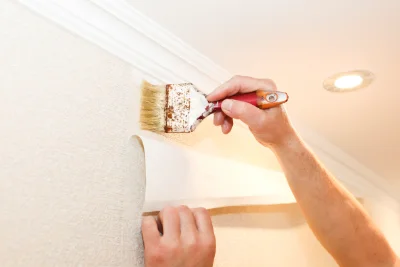 Pose de papier peint à Luzinay — revêtements muraux et toiles de verre